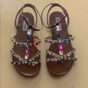 Size 7 Steve Madden crystal embellished sandals